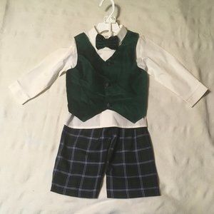 Little Boys Bow Tie and Vest Outfit